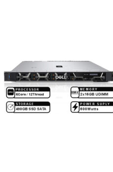 Dell Server R350 Xeon E-2356G 32GB 480GB SSD SATA Poweredge